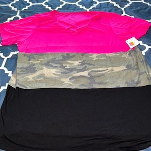 Women’s color block criss cross top 3x nwt